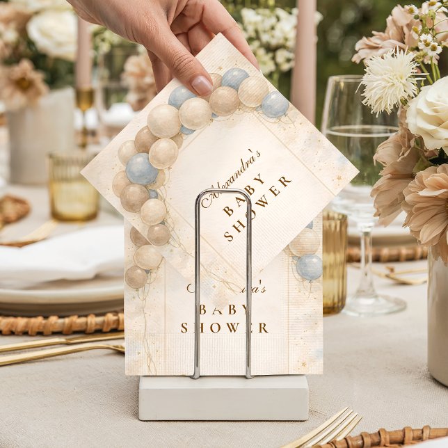 Bearly Wait Balloon Baby Shower Napkins (Creator Uploaded)