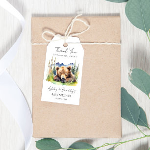 Bearly wait bear cub adventure awaits baby shower gift tags