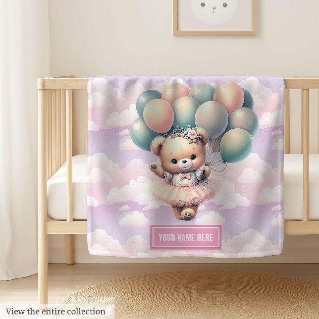 Bearly Wait Blanket Personalized Teddy Bear Baby (Bearly Wait Blanket Personalized Teddy Bear Baby)