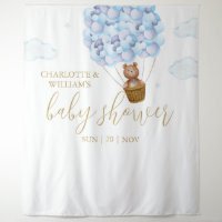 boy baby shower backdrop