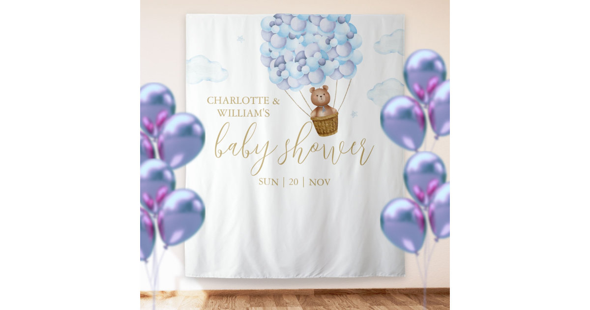 boy baby shower backdrop