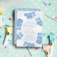 Bearly Wait Blue Gummy Bear Boy Baby Shower