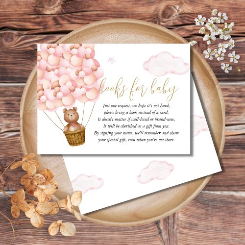 Bearly Wait Books For Baby Request Baby Shower Enclosure Card