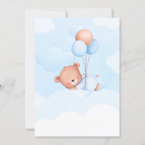 Bearly Wait Boy Baby Shower Invitation | Zazzle