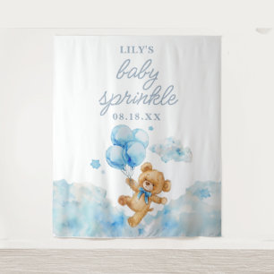 Bearly Wait Boy Baby Shower Sprinkle Photo Prop Tapestry