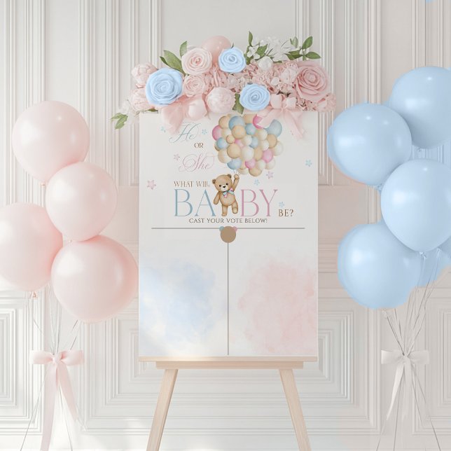 Bearly Wait Gender Reveal Bear Guess the Gender Foam Board (Creator Uploaded)