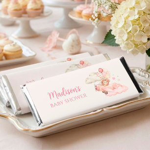 Bearly Wait Girl Baby Shower Chocolate Hershey Bar Favors