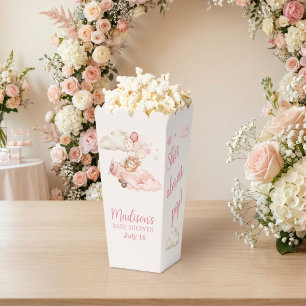 Bearly Wait Girl Baby Shower Popcorn Favor Boxes