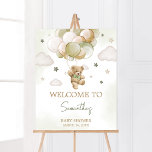 Bearly Wait Green Balloon Welcome Poster<br><div class="desc">Make your event special with this Gender Neutral Teddy Bear Baby Shower with our cute and lovely printable Welcome Sign featuring adorable Bear Balloon Baby Shower theme. Download,  personalize,  and create lasting memories with this perfect touch for your joyous celebration!

BS604</div>