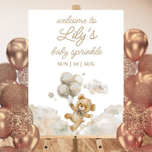 Bearly Wait Neutral Baby Sprinkle Welcome Sign