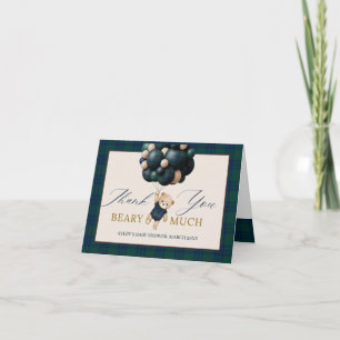 Bearly Wait Teddy Balloon Baby Shower books Letterpress Thank You Card