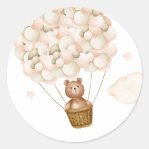Bearly Wait Teddy Bear Baby Shower Favor Classic Round Sticker