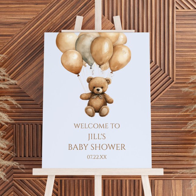 Bearly Wait Teddy Bear Baby Shower Welcome Sign (Creator Uploaded)