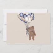 Bearly Wait Teddy Bear & Balloons Baby Shower Invi Invitation | Zazzle