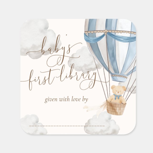 Bearly Wait Teddy Bear First Library Bookplate (Creator Uploaded)