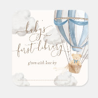 Bearly Wait Teddy Bear For The Library Bookplate