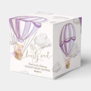 Bearly Wait Teddy Bear Hot Air Balloon Baby Shower Favor Boxes