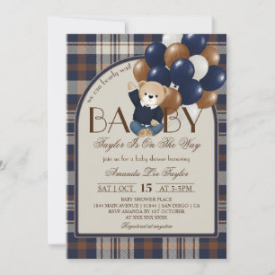 Bearly Wait Vintage Baby Shower Invitation