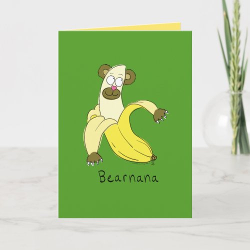 Bearnana _ Funny Bear Banana Greeting Card