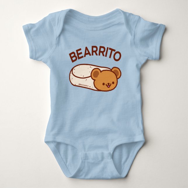 BEARRITO - Bear Burrito Baby Bodysuit (Front)
