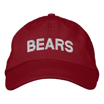 Bears Adjustable Cap by theultimatefanzone at Zazzle