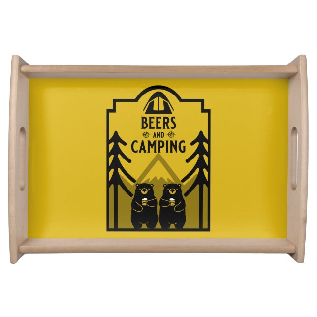 Bears And Beer Canada Serving Tray (Front)