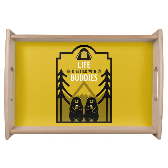 Bears And Beer Canada Serving Tray (Front)