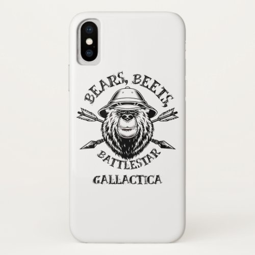Bears beets battlestar gallactica iPhone x case
