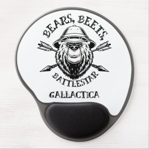 Bears beets battlestar gallactica gel mouse pad