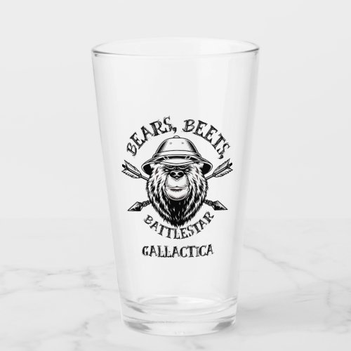 Bears beets battlestar gallactica glass