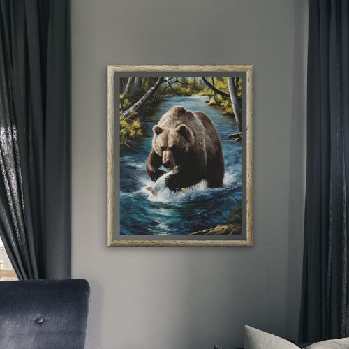 Bears Catch of the Day Poster