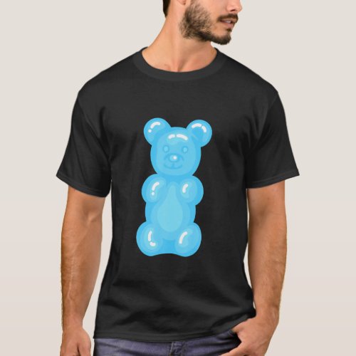 Bears Children Light Blue Lovers Gummy Bear T_Shirt