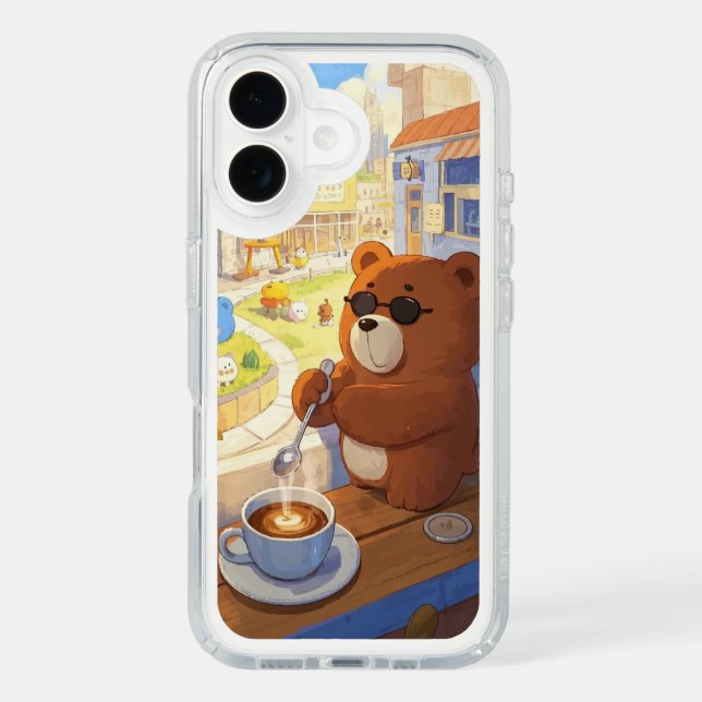 Bear's Coffee Moment Speck iPhone Case (Front)