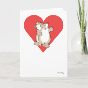 BEARS DANCING Valentines by Boynton Holiday Card
