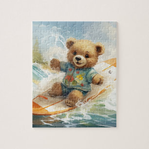 Bear's Day surfing at the Beach Jigsaw Puzzle