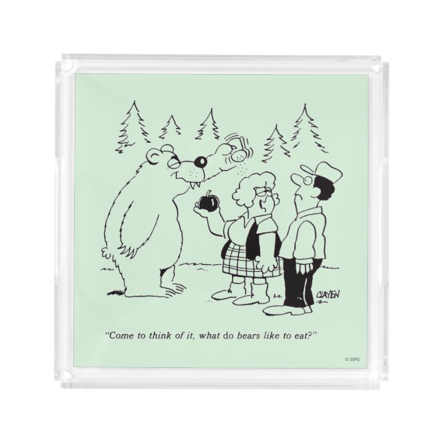 Bears Dinner Acrylic Tray (Front)