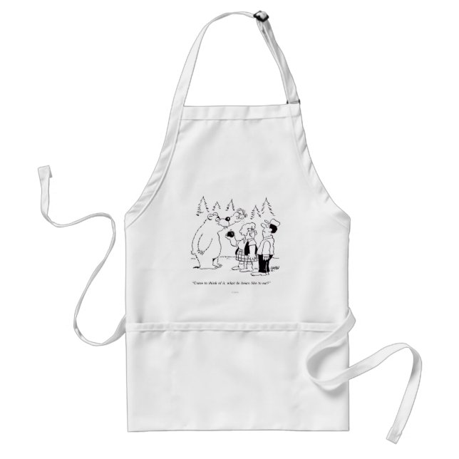 Bears Dinner Adult Apron (Front)