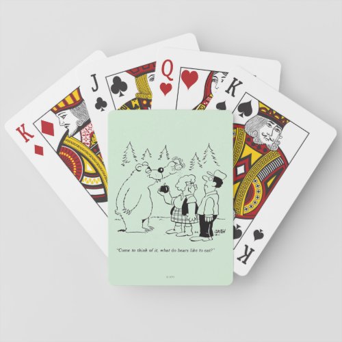 Bears Dinner Playing Cards