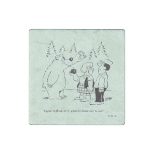 Bears Dinner Stone Magnet