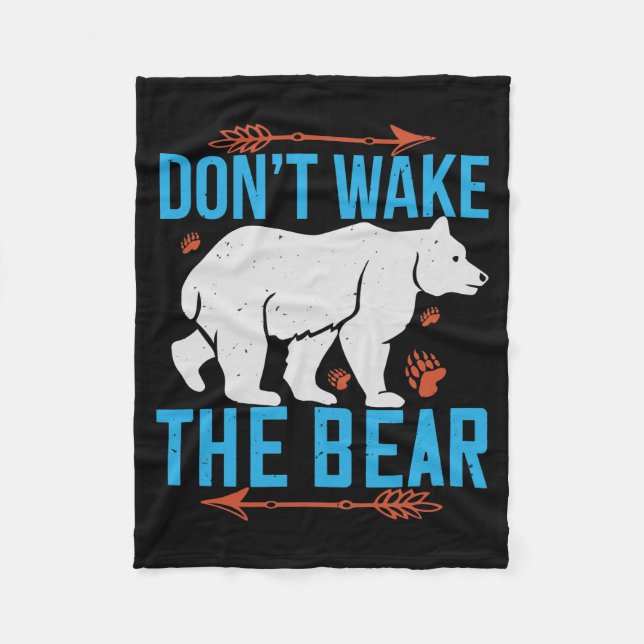 Bears - Don't Wake The Bear Fleece Blanket (Front)