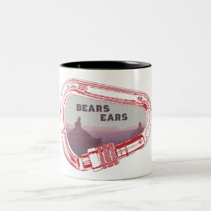 Bears Ears Climbing Carabiner Two-Tone Coffee Mug
