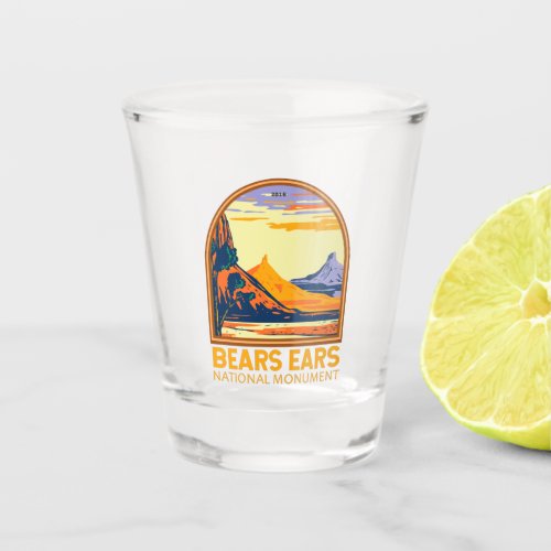 Bears Ears National Monument Utah Retro Shot Glass