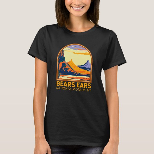 Bears Ears National Monument Utah Retro T-Shirt (Front)