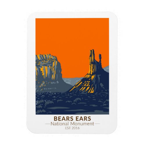 Bears Ears National Monument Utah Vintage Magnet