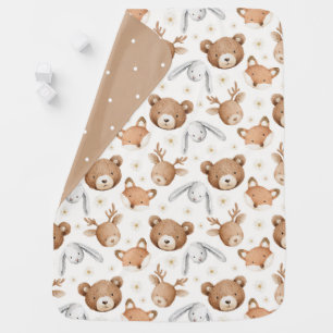 Bears Foxes Bunnies Deer Baby Blanket