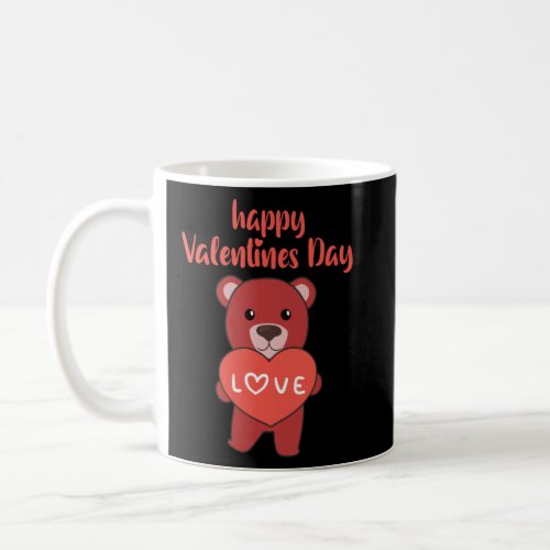 Bears happy Valentines Day Cute Animals With Hear Coffee Mug