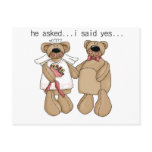 Bears I Said Yes Tshirts and Gifts Announcement Postcard