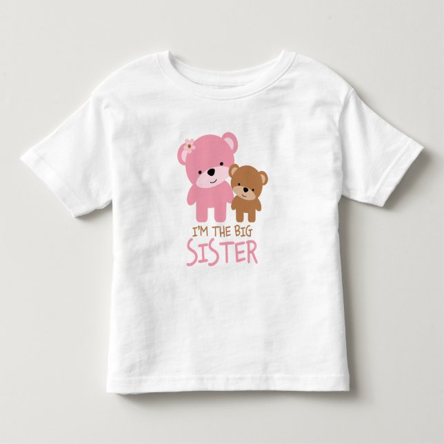 Bears "I'm The Big Sister" Toddler T-shirt (Front)