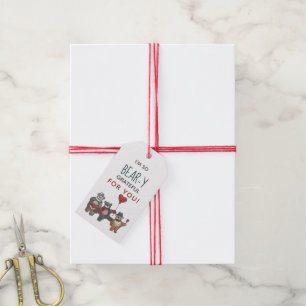 Bears in Love Whimsical Watercolor Valentine's Day Gift Tags