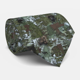 Bears in the Beautiful Woods Neck Tie